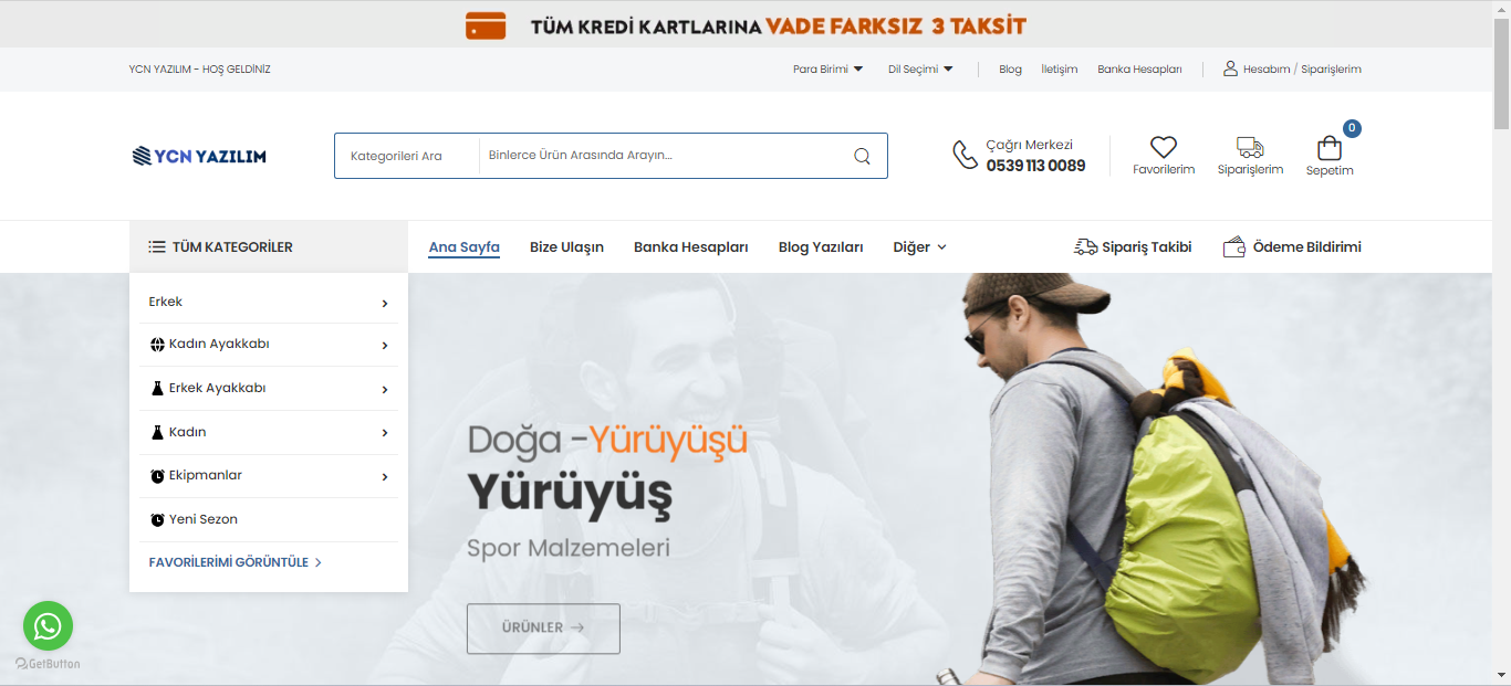 YCN Yazılım Eticaret Yazılımı